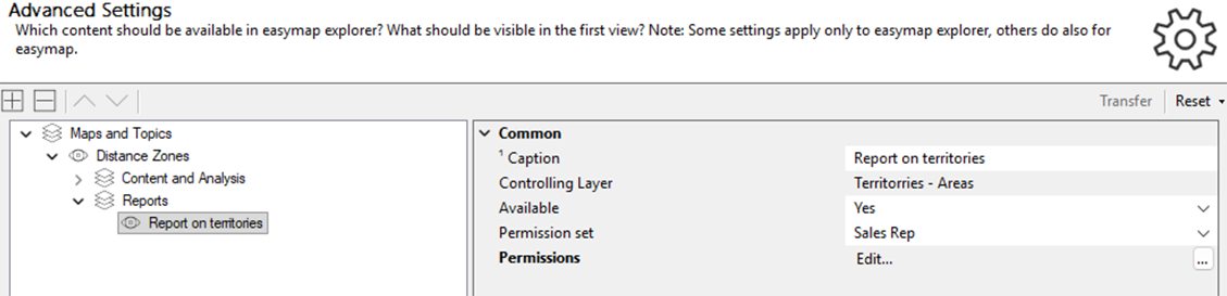 Edit report authorization during publish